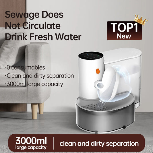 Hign-concerned Smart Pet Water Dispenser Wireless Cat Fountain Rechargeable