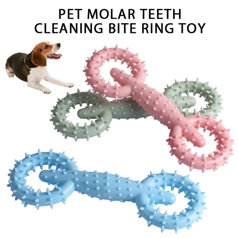 TPR Dog Molar Chew Toy Teeth Cleaning Rubber Bite Resistant