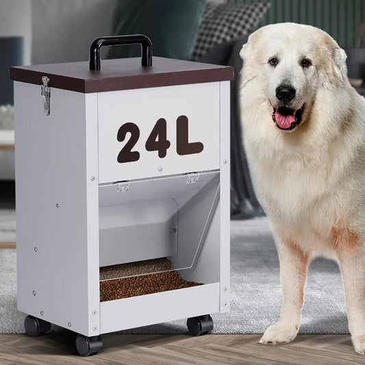 Hign-concerned Outdoor Automatic Dog Feeder Gravity Dispenser