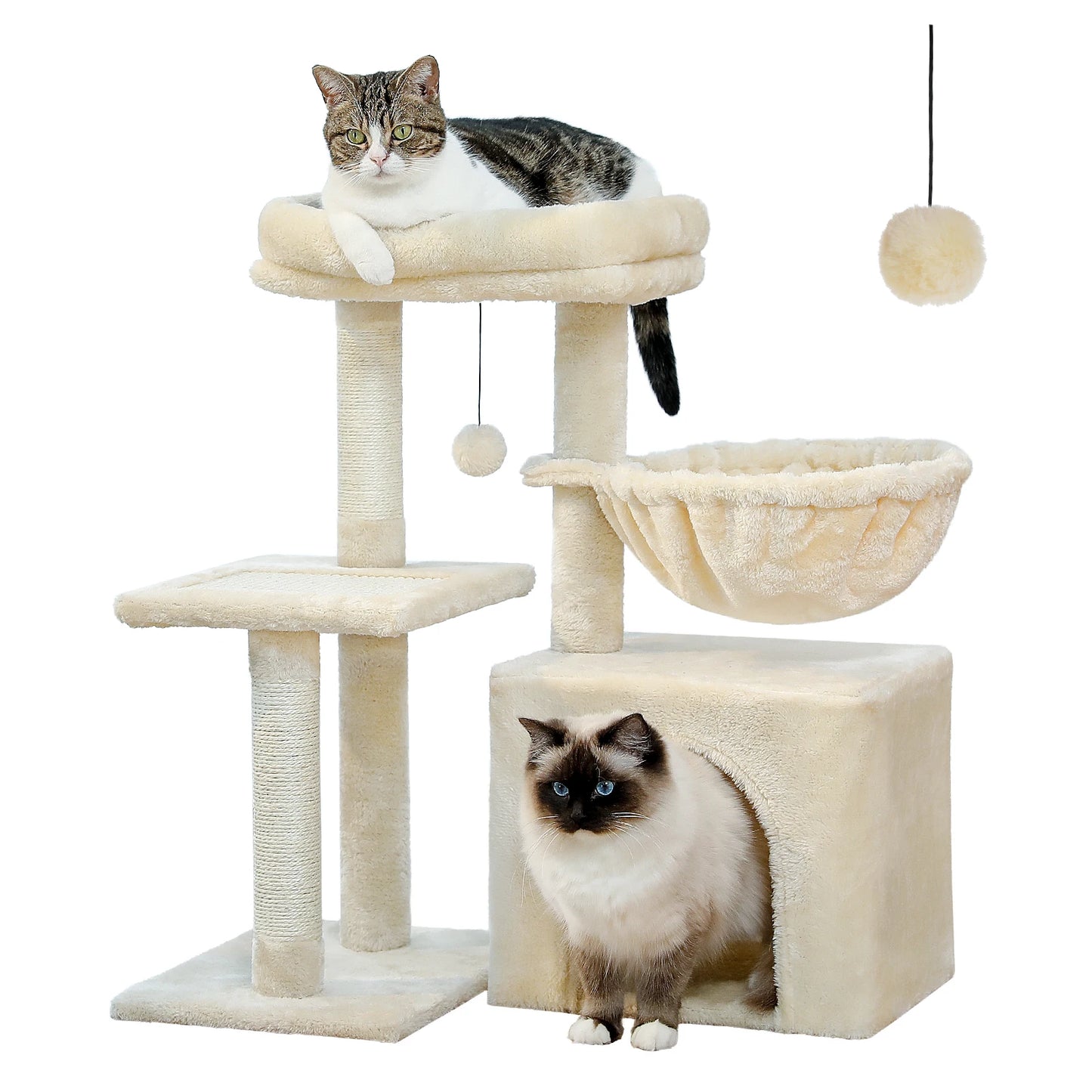 PAWZ Road Cat Tree for Indoor Cats With Scratching Posts
