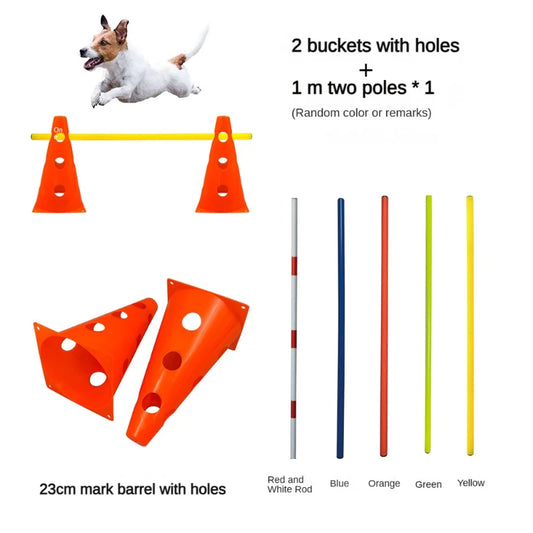 Dog Agility Training Set Jumping Bar Obstacle Training Equipment