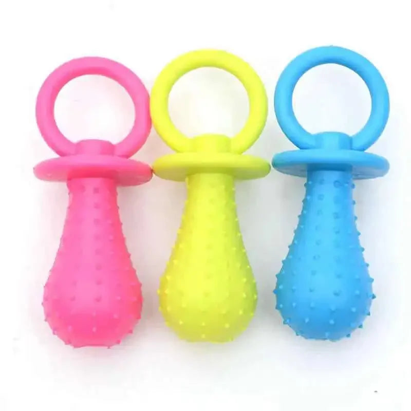 YTYIN Rubber BiteResistant Dog Toy for Small Breed Teeth Cleaning
