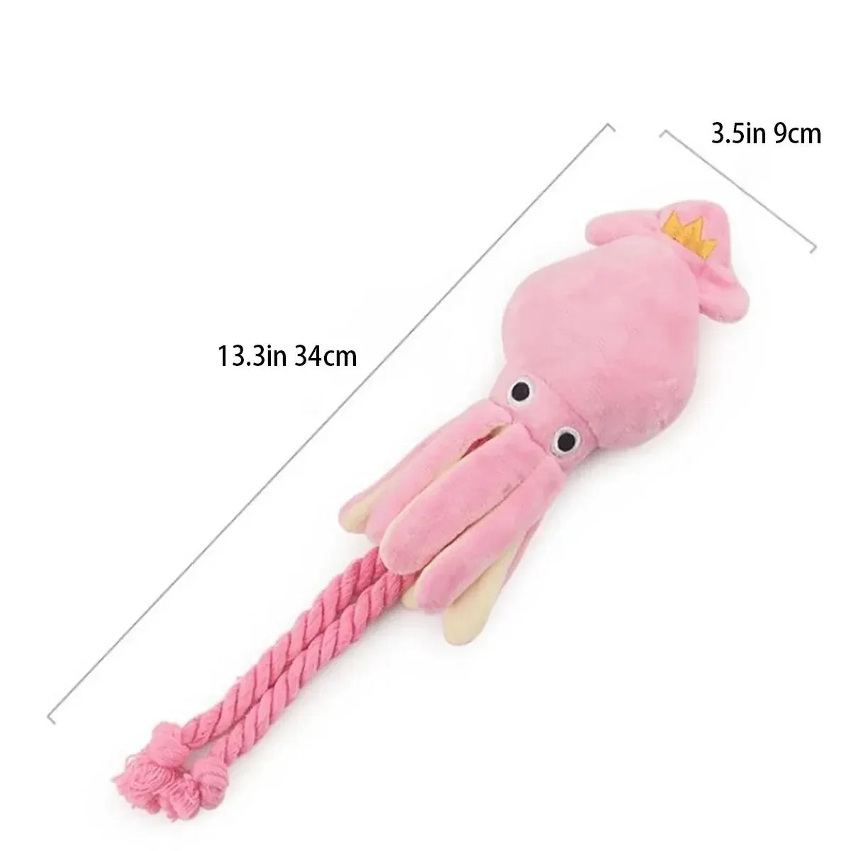 YTYIN Bite Resistant Octopus Plush Rope Toy For Dogs
