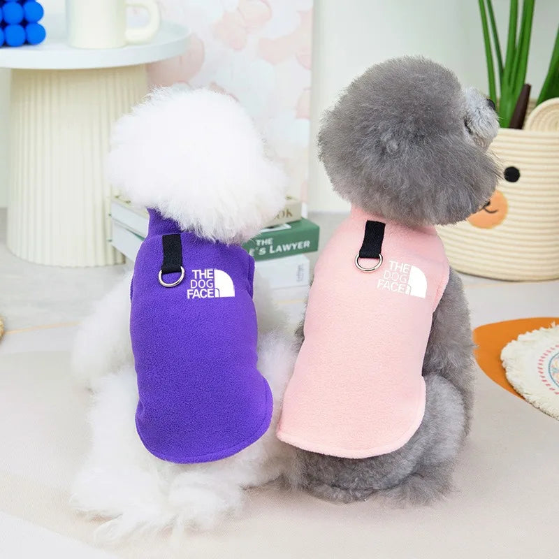 Autumn Winter Corduroy Fleece Dog Sweater Coat for Small Breeds