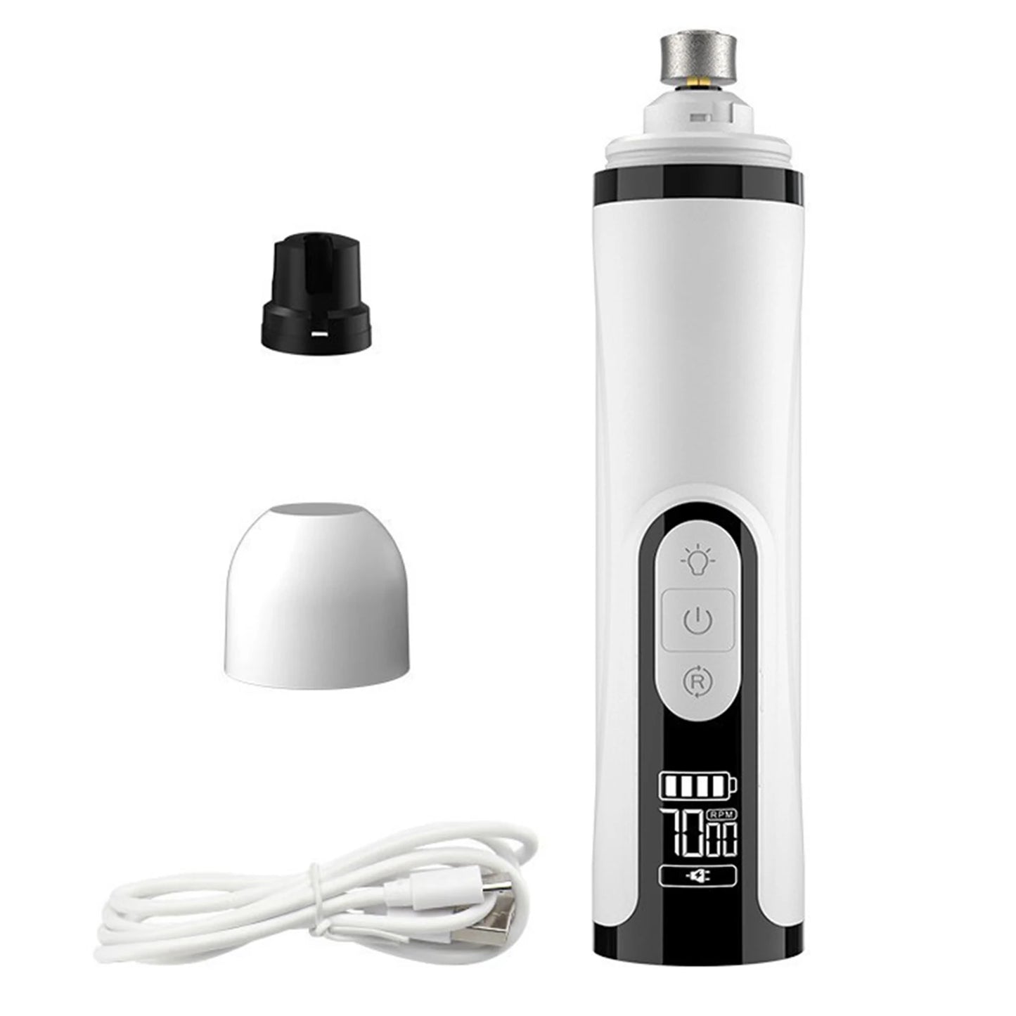 APWIKOGER Electric Dog Nail Grinder Rechargeable Quiet Cat Trimmer