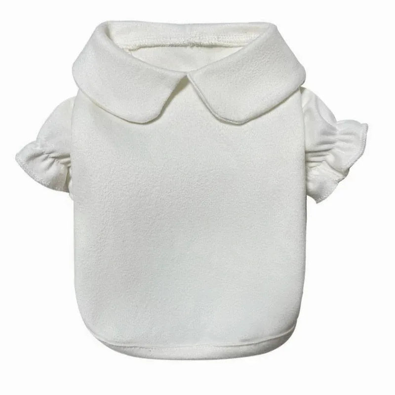 NONECN Corduroy Puppy Bow Dress Set For Dogs And Cats