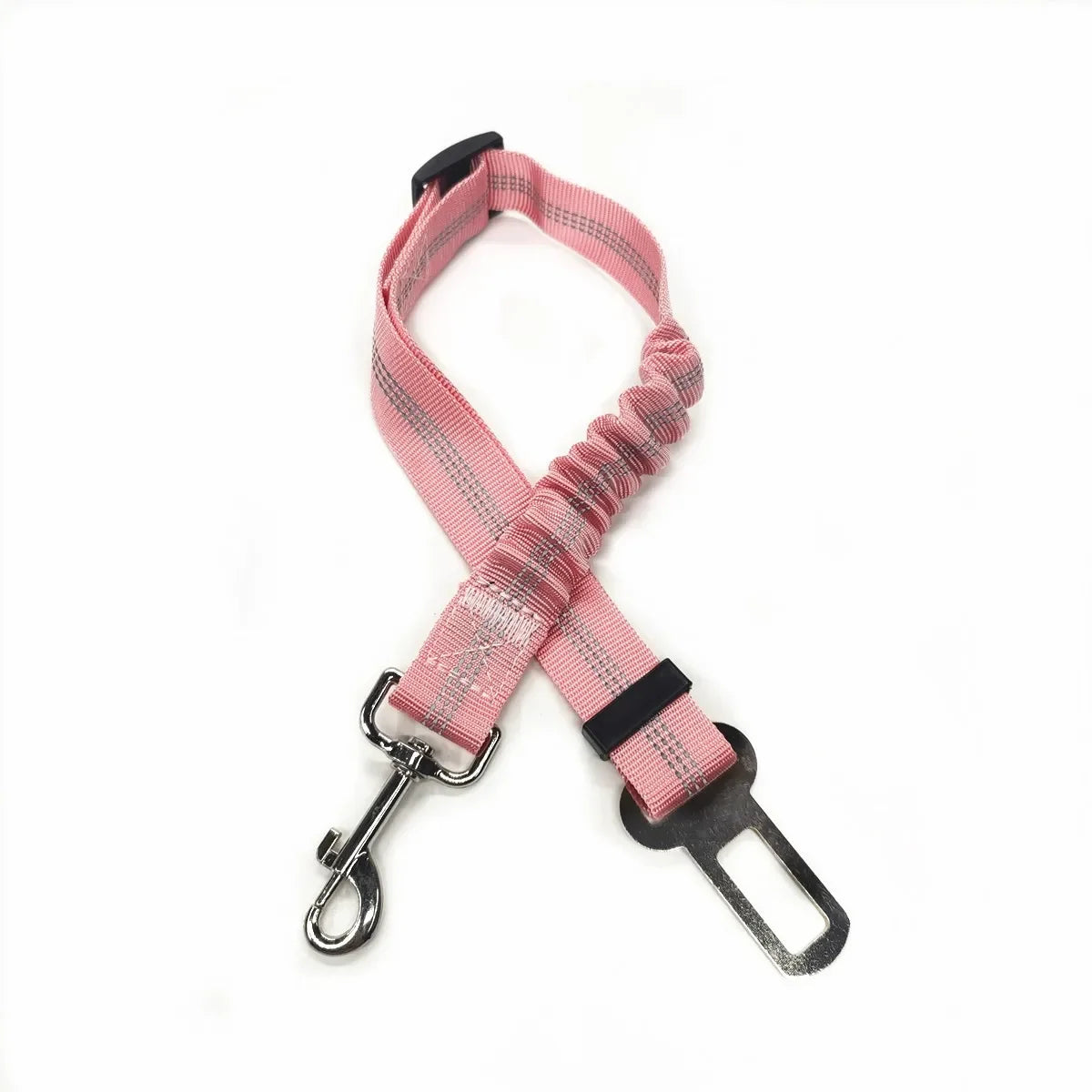 Adjustable Dog Car Seat Belt Harness Nylon Reflective Elastic