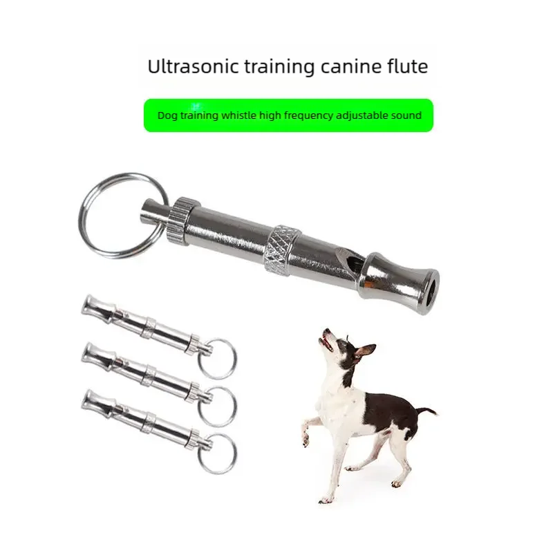 Dog Training Ultrasonic Whistle Stainless Steel Adjustable Pet Training Device