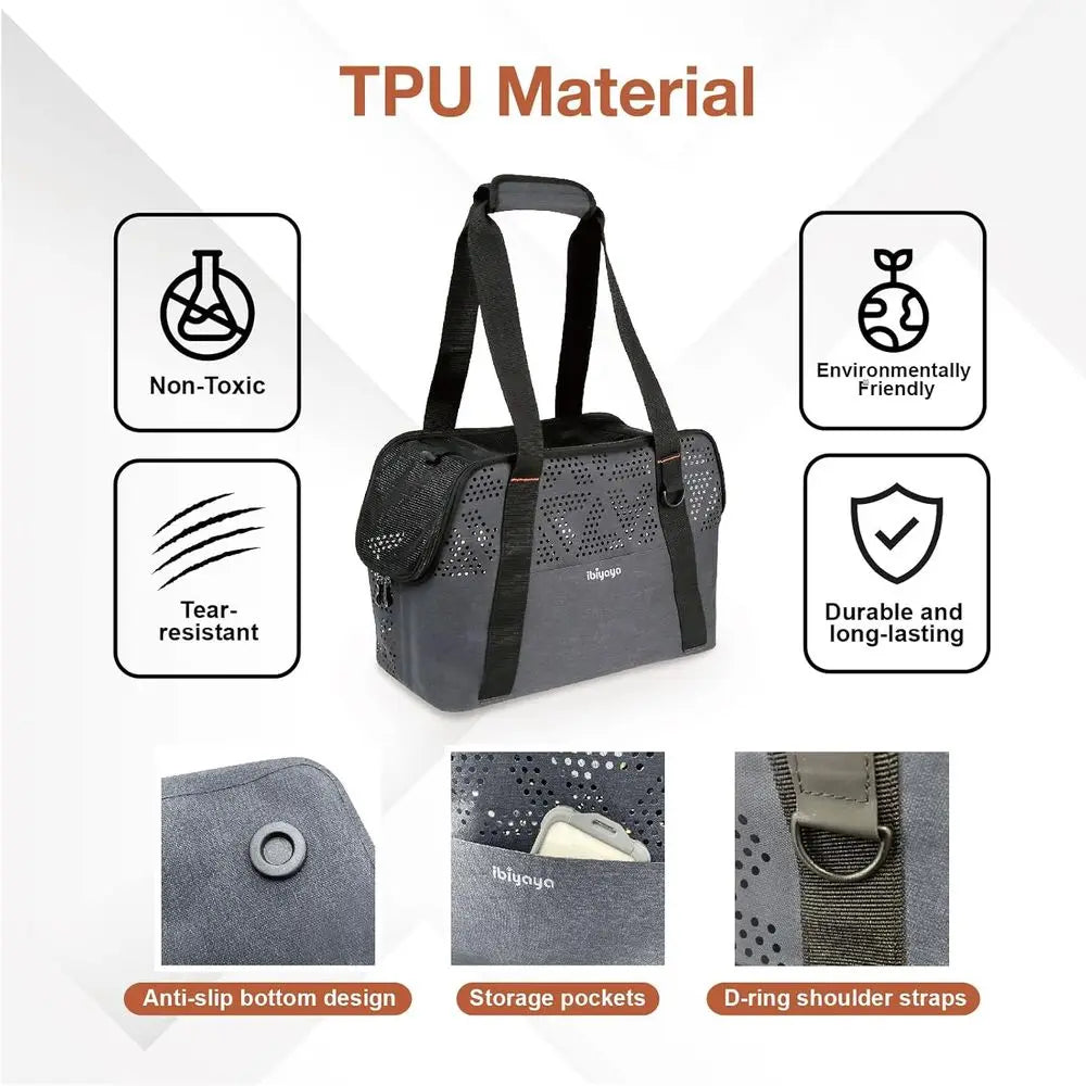 Breezy Wanderer Pet Carrier For Dogs Cats Rabbits Travel