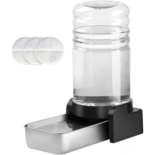 Automatic Gravity Cat Water Dispenser Stainless Steel Large Capacity 5.7 Liters