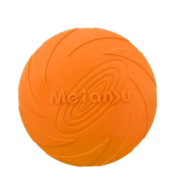 Silicone Dog Frisbee Flying Disc Interactive Toy For Pets