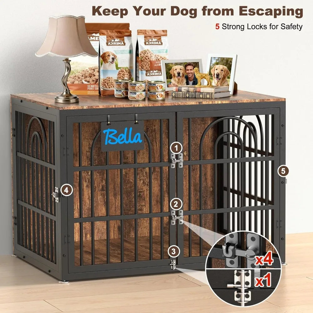 Chengwei Dog Crate Furniture Indoor Kennel End Table