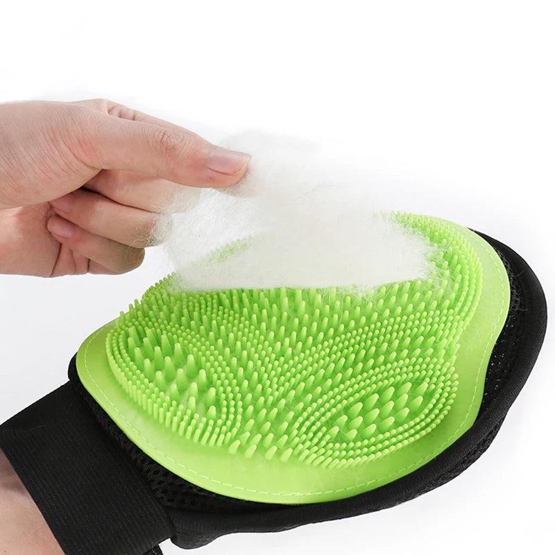 YTYINCN Pet Bath Massage Gloves Deshedding Brush For Cats
