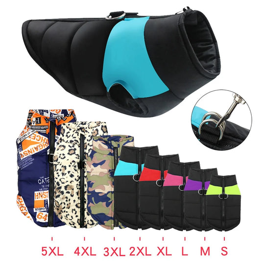 Guangdong Padded Winter Dog Coat Waterproof Zipper Vest