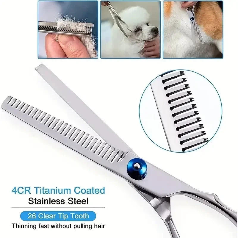 Professional Dog Grooming Scissors Stainless Steel Round Head