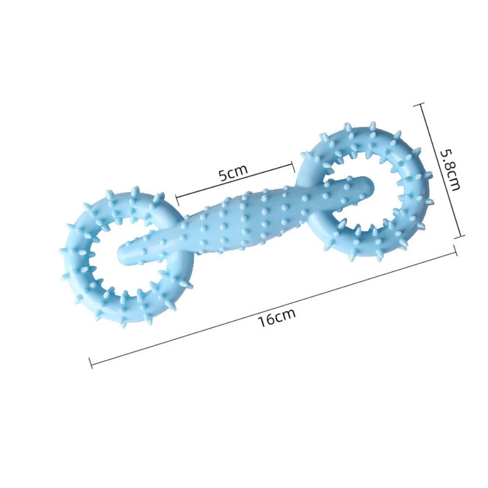 TPR Dog Molar Chew Toy Teeth Cleaning Rubber Bite Resistant