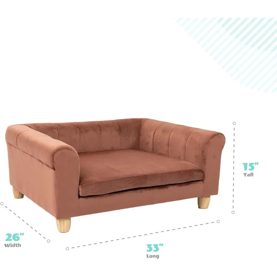 Sichuan CN Faux Suede Pet Bed DesignedFor Cats And Dogs