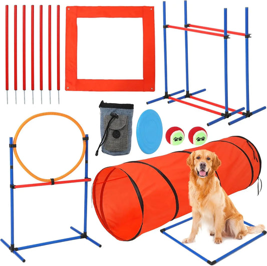 TWISTER.CK Dog Agility Training Equipment 87Piece Obstacle Kit