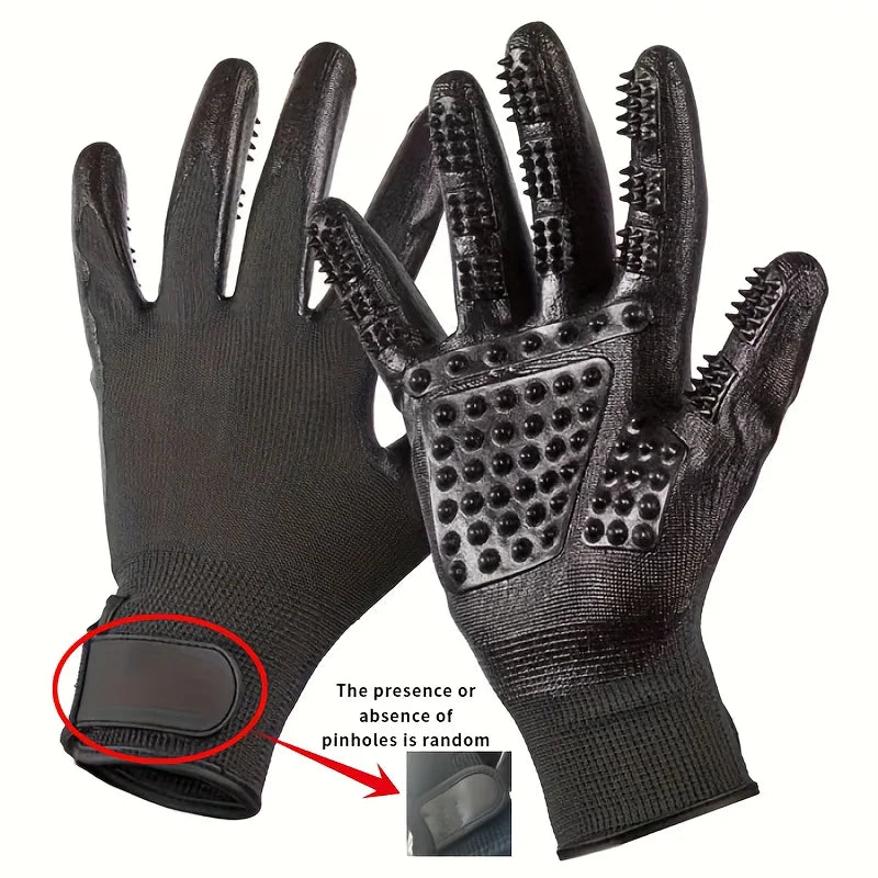 YTYINCN Gentle Pet Grooming Gloves For Cats Dogs Horses Ergonomic