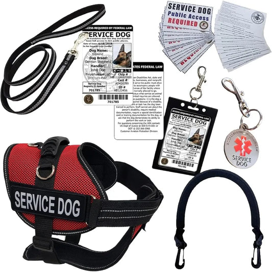 XMSJ ActiveDogs Full Service Dog Kit Vest Harness