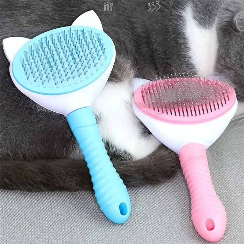 Cat Self Cleaning Grooming Brush Pet Comb For Dogs Cats