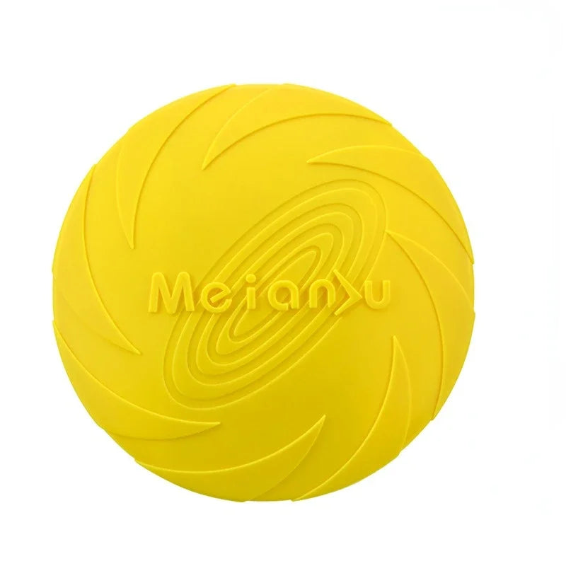Silicone Dog Frisbee Flying Disc Interactive Toy For Pets