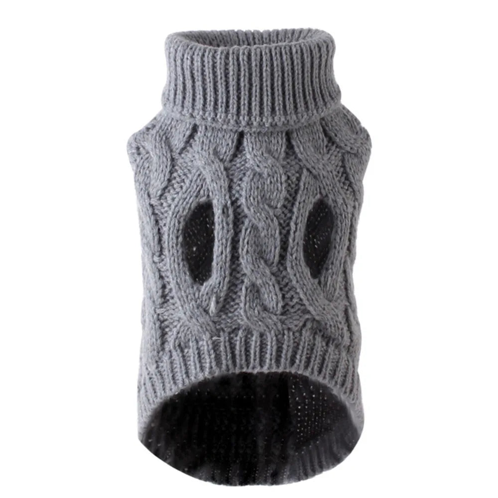 NONECN Pet Dog Sweater Autumn Winter Knit Warm Comfort Clothing