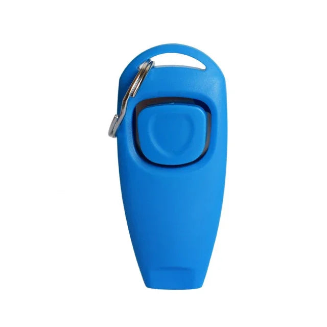 Two In One Dog Clicker Training Whistle With Key Ring