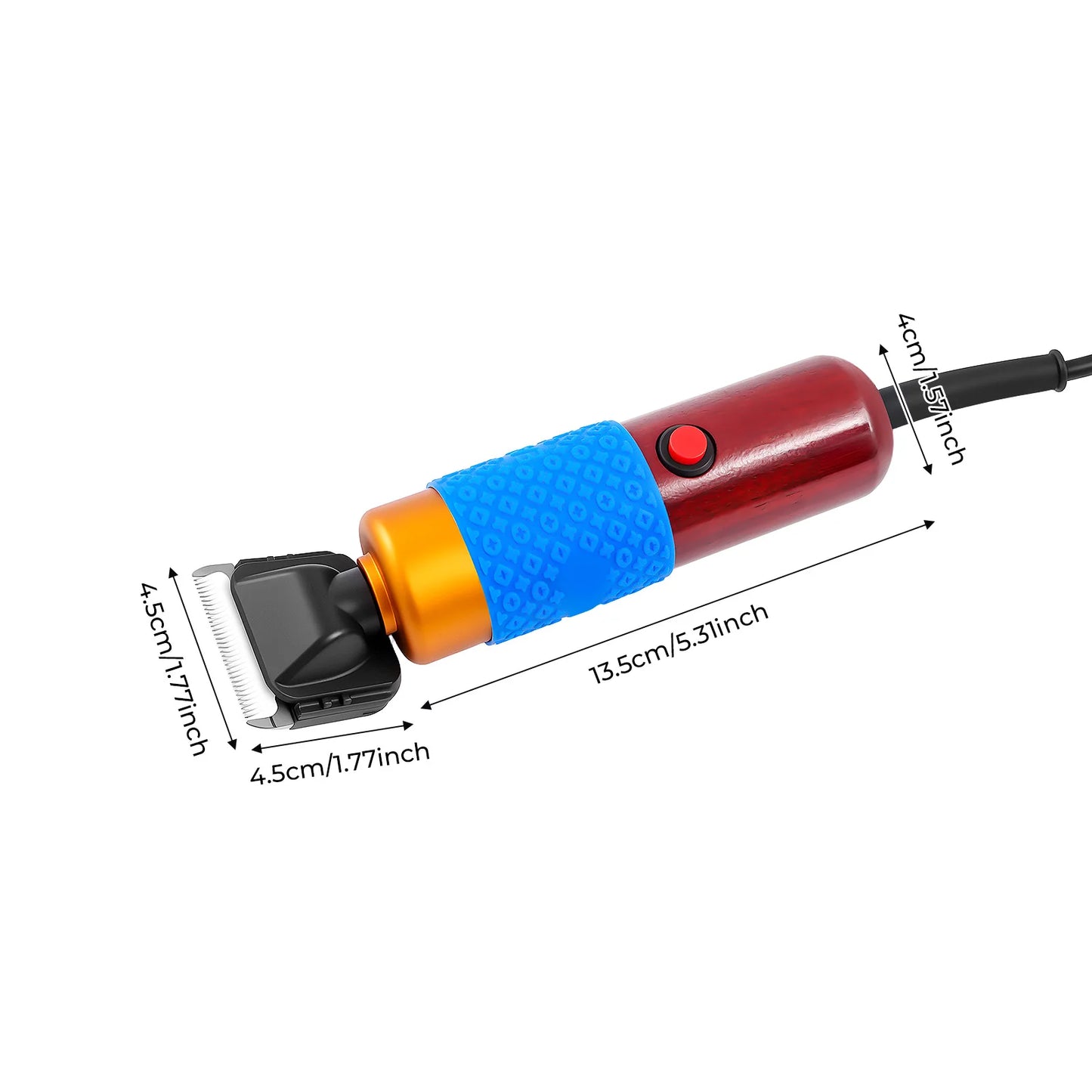 Professional Dog Cat Hair Clipper Grooming Kit with Detachable Blades