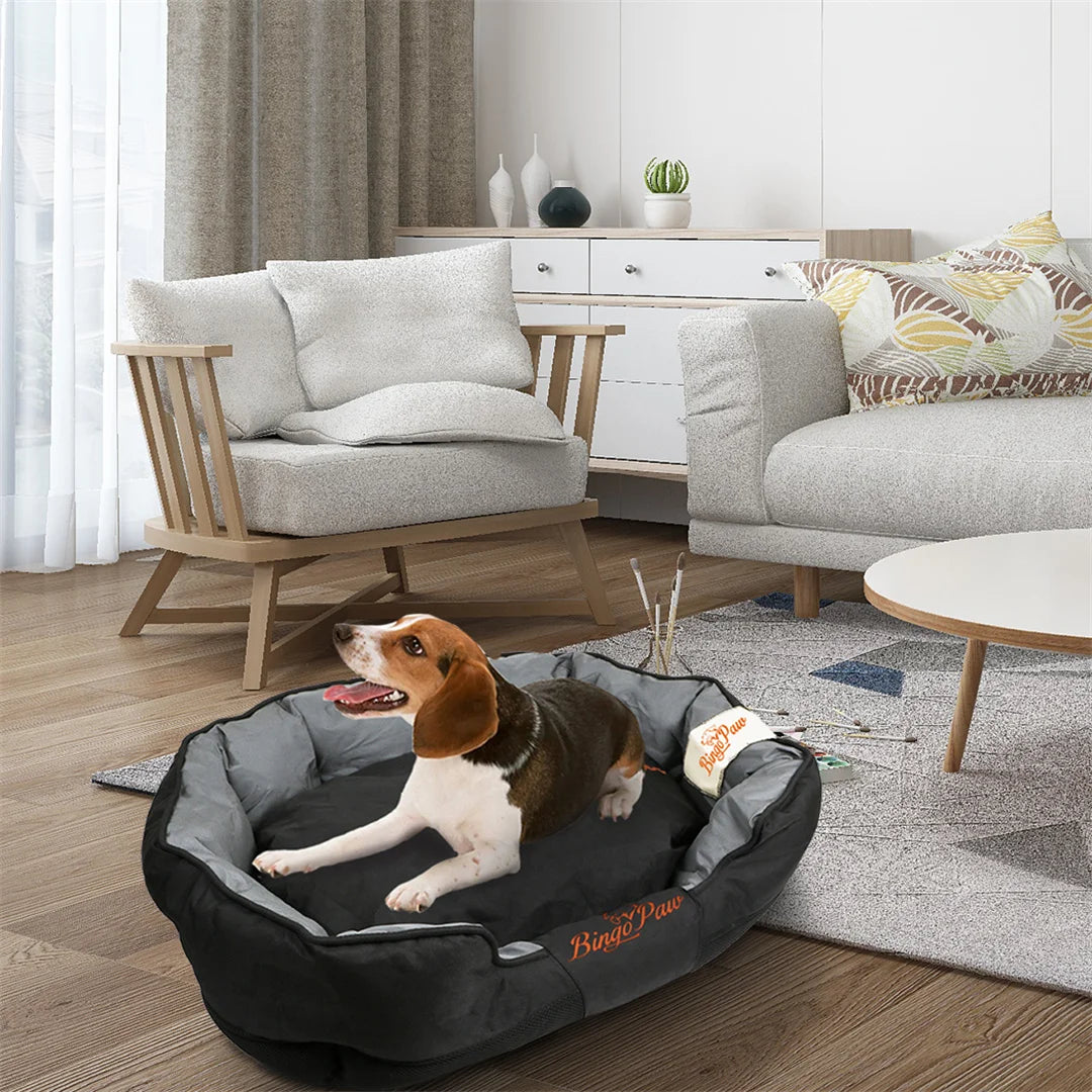 BingoPaw Waterproof Large Dog Bed With Removable Cushion Oxford Cover
