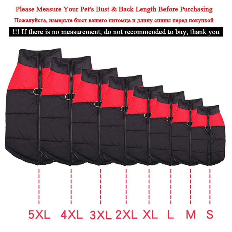 Guangdong Padded Winter Dog Coat Waterproof Zipper Vest