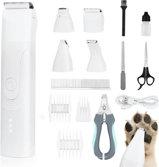 Hign-concerned Dog Trimmer Kit 14 In 1 Cordless Grooming