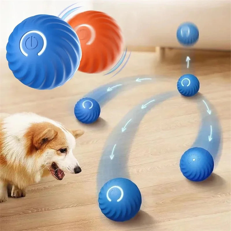Electronic Interactive Dog Toy Ball USB Moving Ball For Kittens And Puppies