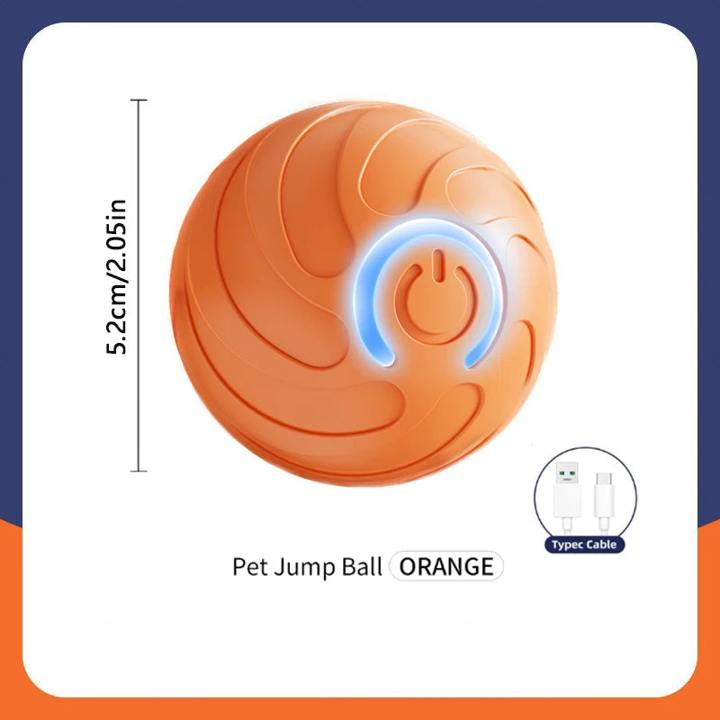 Electronic Interactive Dog Toy Ball USB Moving Ball For Kittens And Puppies