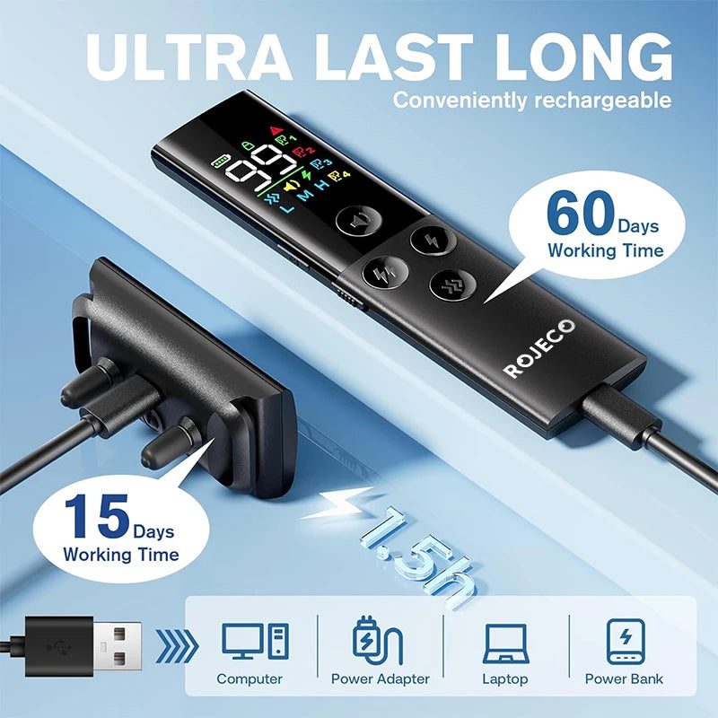 ROJECO Dog Training Collar With Remote Control 1600ft IP67 Waterproof